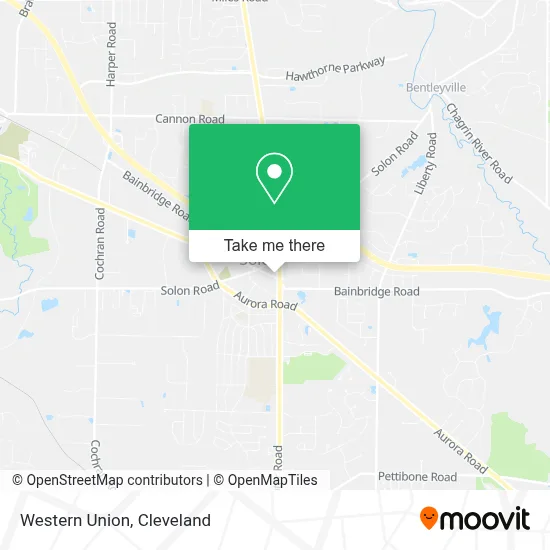 Western Union map