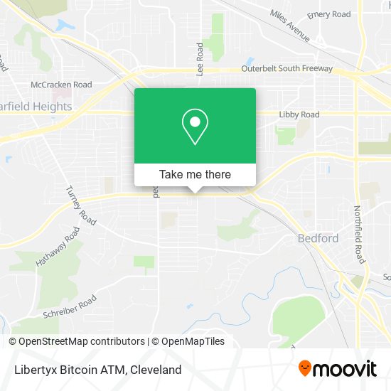 Mapa de Libertyx Bitcoin ATM