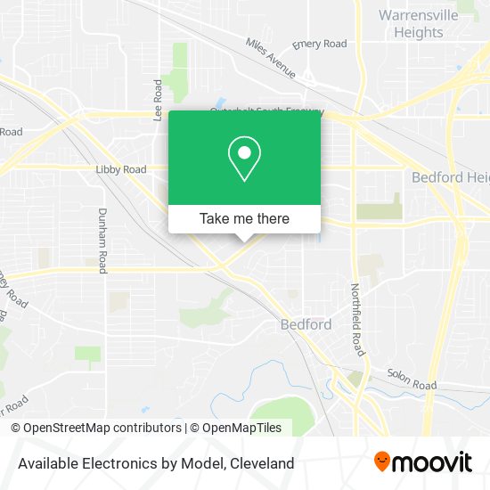 Available Electronics by Model map