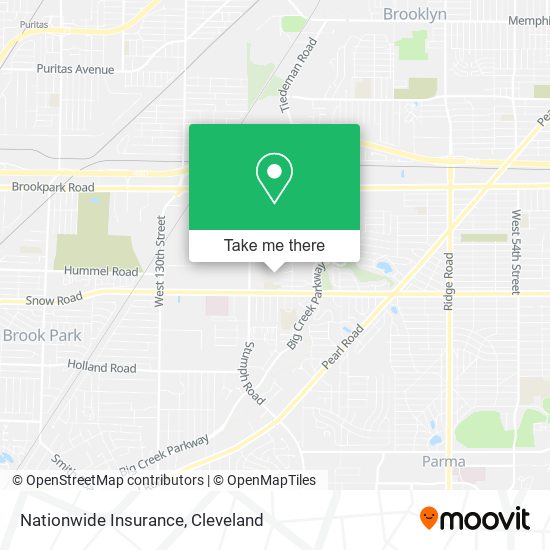 Mapa de Nationwide Insurance