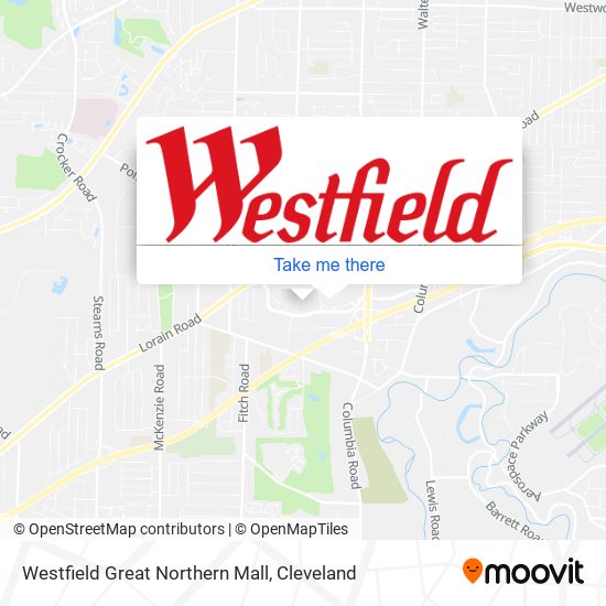 Mapa de Westfield Great Northern Mall