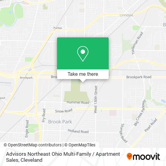 Advisors Northeast Ohio Multi-Family / Apartment Sales map