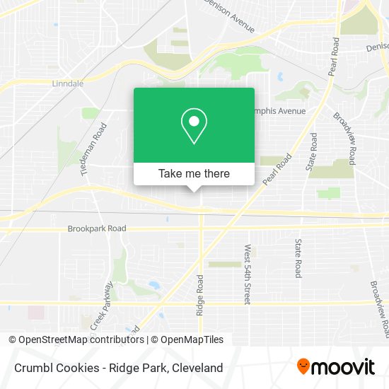 Mapa de Crumbl Cookies - Ridge Park