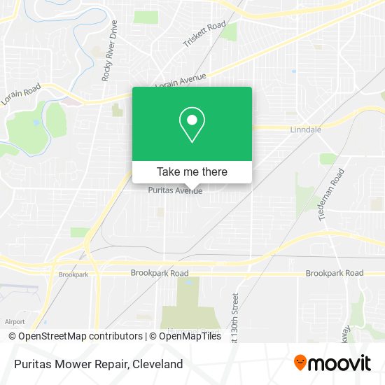 Puritas Mower Repair map