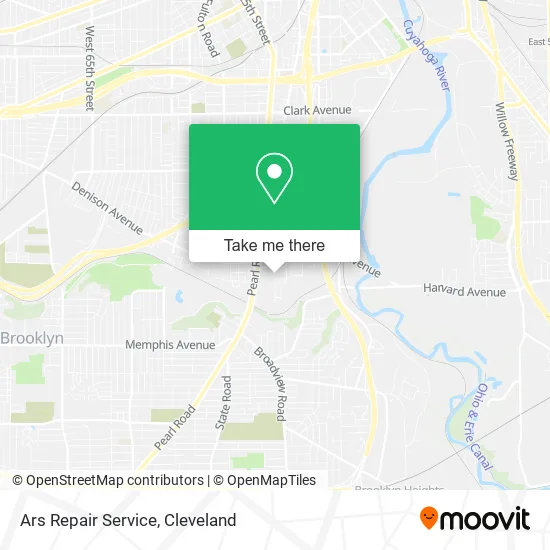 Ars Repair Service map