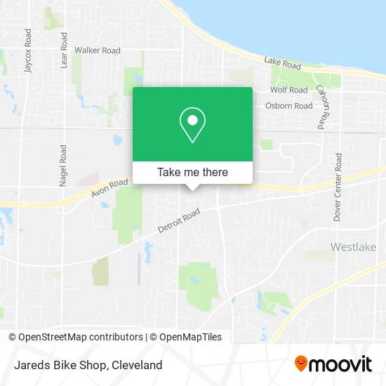Mapa de Jareds Bike Shop