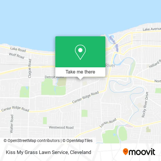 Kiss My Grass Lawn Service map