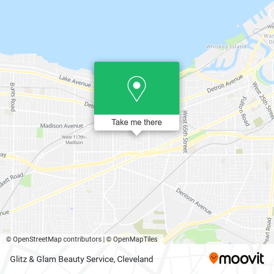 Glitz & Glam Beauty Service map