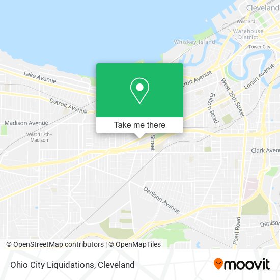 Mapa de Ohio City Liquidations