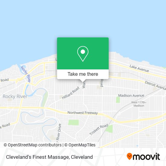 Cleveland's Finest Massage map