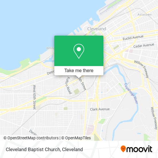 Cleveland Baptist Church map