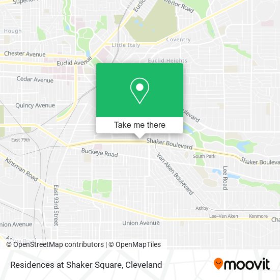Residences at Shaker Square map
