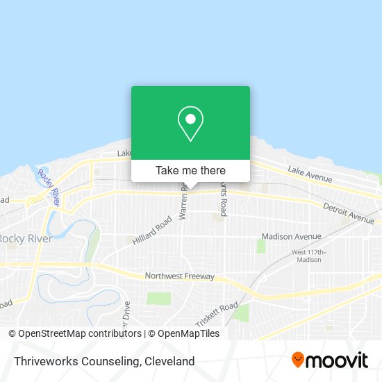 Mapa de Thriveworks Counseling