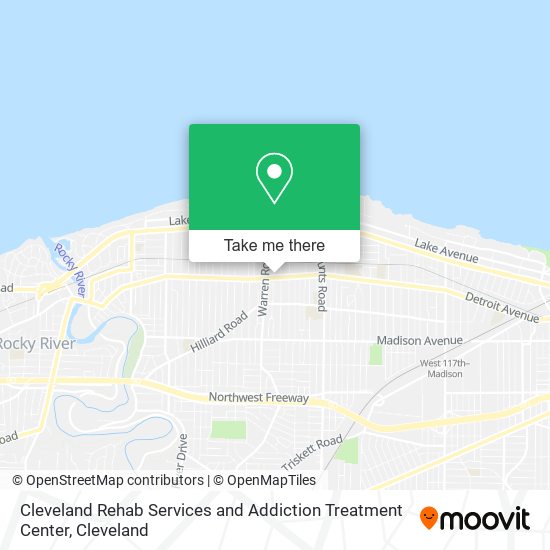 Mapa de Cleveland Rehab Services and Addiction Treatment Center