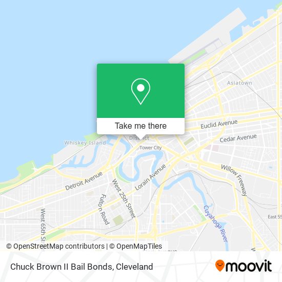 Chuck Brown II Bail Bonds map