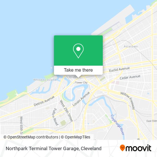 Mapa de Northpark Terminal Tower Garage