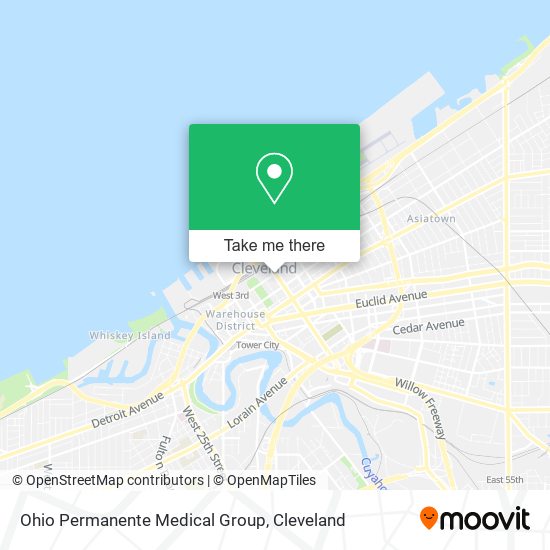 Mapa de Ohio Permanente Medical Group