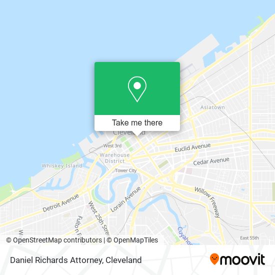 Daniel Richards Attorney map