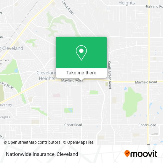 Mapa de Nationwide Insurance