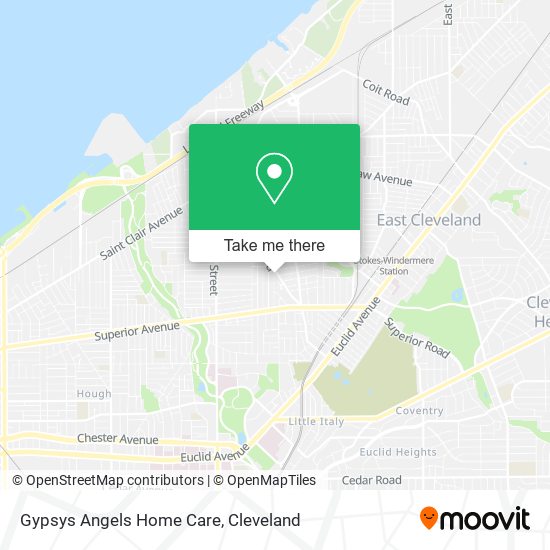 Gypsys Angels Home Care map