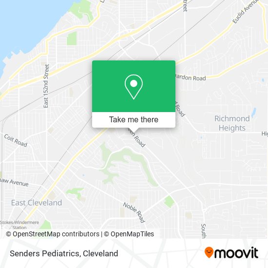 Senders Pediatrics map