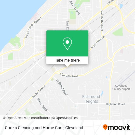 Mapa de Cooks Cleaning and Home Care