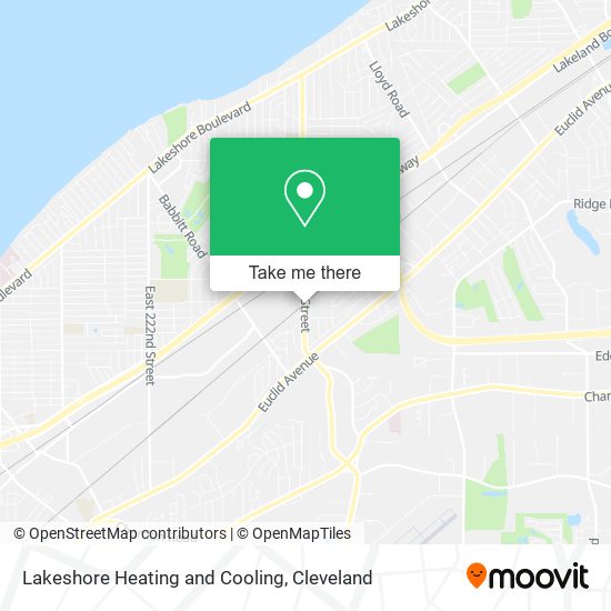 Lakeshore Heating and Cooling map