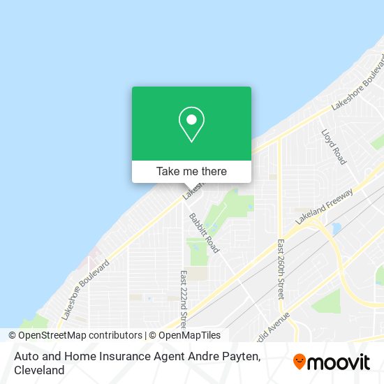 Auto and Home Insurance Agent Andre Payten map