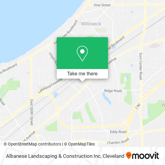 Albanese Landscaping & Construction Inc map