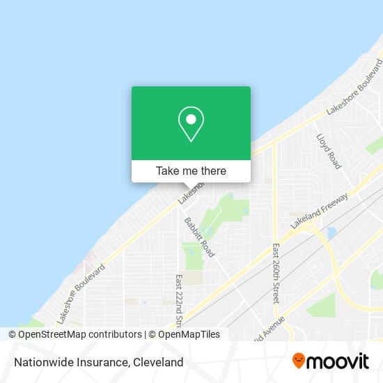 Mapa de Nationwide Insurance