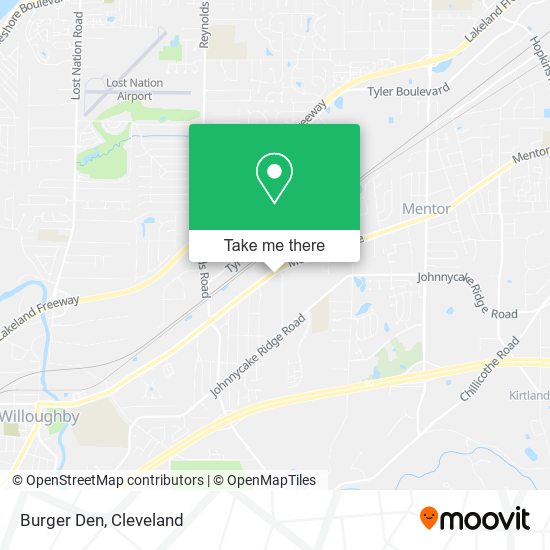 Mapa de Burger Den