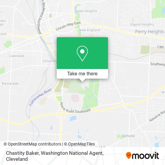 Mapa de Chastity Baker, Washington National Agent