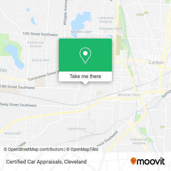 Certified Car Appraisals map