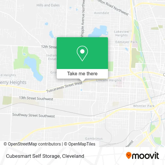 Cubesmart Self Storage map