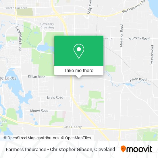 Farmers Insurance - Christopher Gibson map