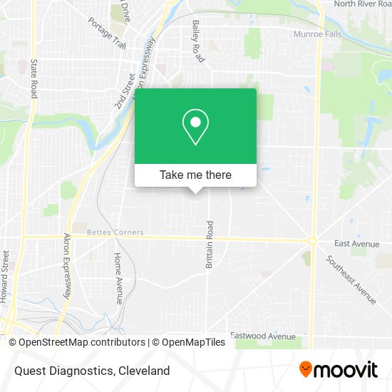 Quest Diagnostics map