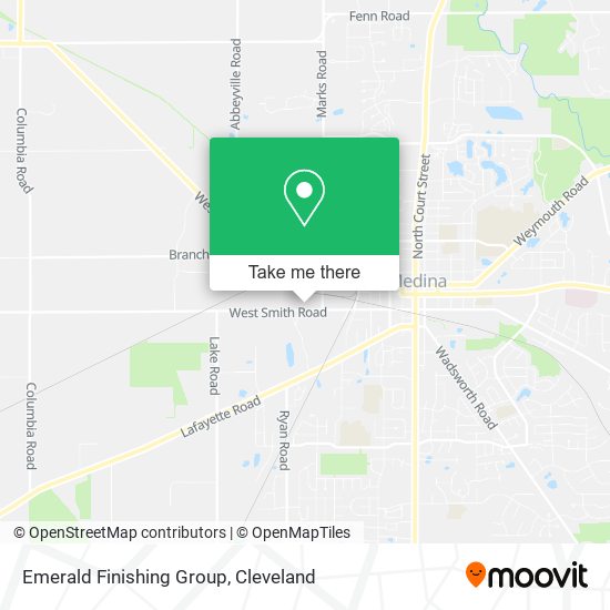Emerald Finishing Group map