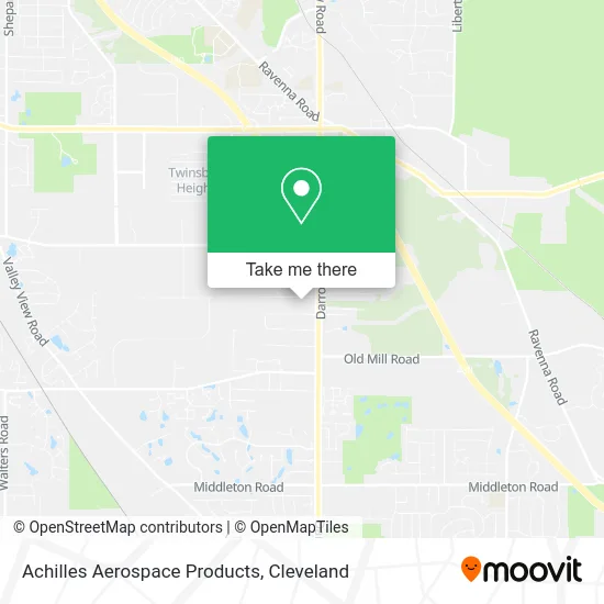 Achilles Aerospace Products map