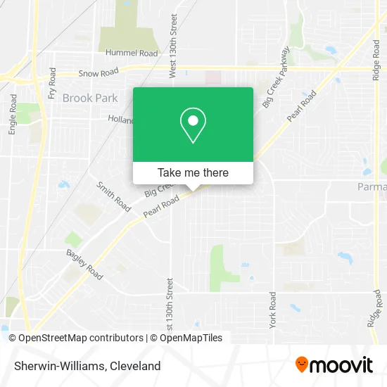 Sherwin-Williams map