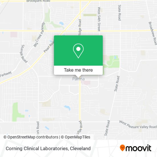 Mapa de Corning Clinical Laboratories