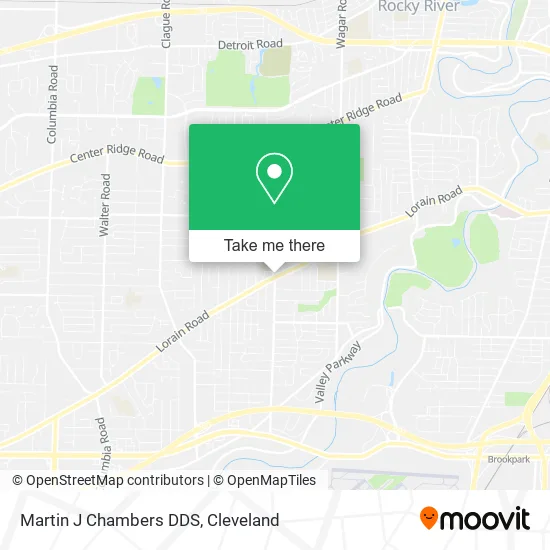 Martin J Chambers DDS map