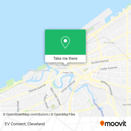 EV Connect map