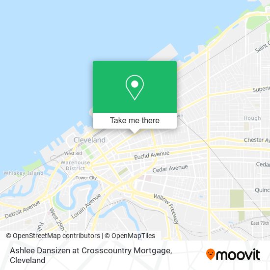 Ashlee Dansizen at Crosscountry Mortgage map