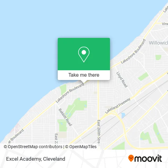 Excel Academy map