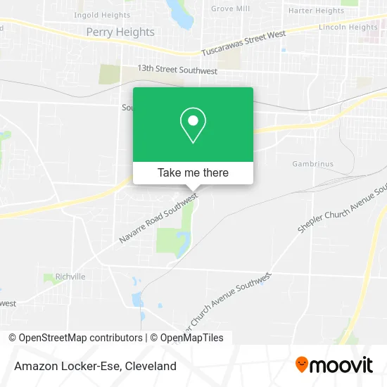 Amazon Locker-Ese map