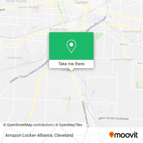 Mapa de Amazon Locker-Alliance
