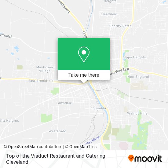 Top of the Viaduct Restaurant and Catering map