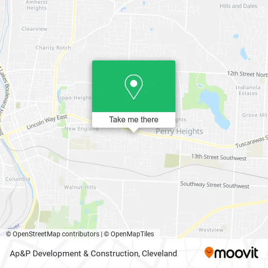 Ap&P Development & Construction map
