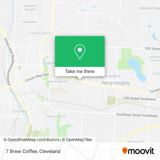 7 Brew Coffee map