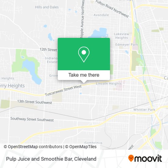 Pulp Juice and Smoothie Bar map